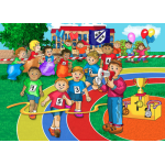 A4 "Sports" 48 Piece Wooden Puzzle     A4 "Sports" 48 Piece Wooden Puzzle